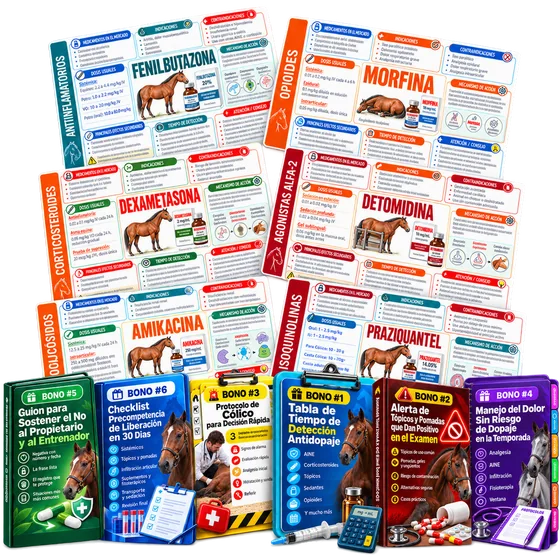 FarmaCard Equinos PRO: los flashcards y los seis bonos